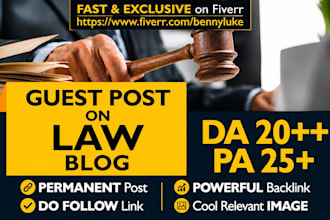 do legal guest posts for law firm SEO backlinks for ranking
