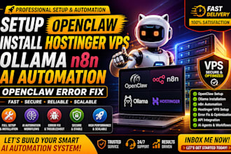 setup openclaw install hostinger vps ollama n8n ai automation openclaw error fix