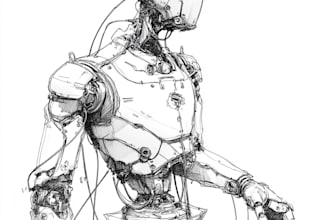 draw robot characters for you