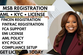 register msb fincen fintrac fca emi license with aml kyc compliance