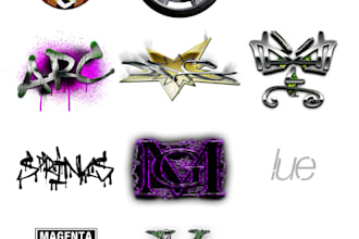 design a custom streetwear graffiti art logo for brands