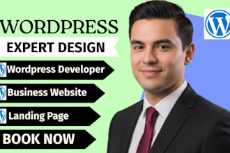 build wordpress website desig redesign wordpress website with elementor or divi