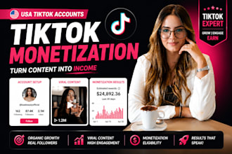 create usa tiktok, tiktok monetization tiktok ads for account organic growth