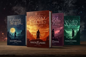 design fantasy, romance and sci fi book covers