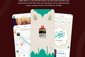 develop islamic app, clone muslim pro, dua app, qibla finder hajj app android