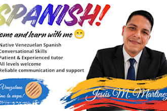 be your native venezuelan spanish tutor for business and conversation