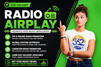 promote your music to fm radio stations and online radio worldwide
