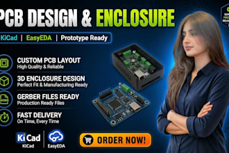 design kicad pcb, easyeda pcb, and prototype boards