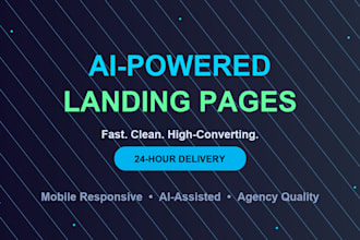 build a high converting landing page fast with ai precision