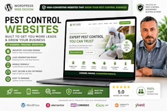 build wordpress pest control exterminator fumigation website