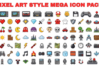 pixel art tileset props icons objects game assets for indie game design 2d rpg