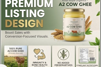 design premium e commerce product images and listings
