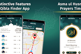 develop islamic app, dua app, hajj app, calendar, qibla finder, clone muslim pro