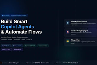 build a copilot studio agent and power automate flow for your business