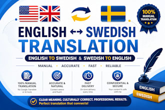 translate english to swedish and swedish in english accurately