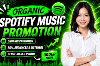 do organic spotify promotion, music marketing and playlist submission