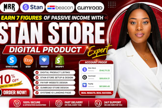 setup stan store marketing, gumroad, beacon ai, payhip digital product promotion