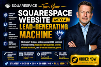 do squarespace website expert design ,lead generation ,landing page seo optimal