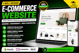 design a high converting shopify e commerce store