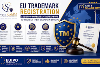 assist foreign entrepreneur with eu trademark registration and legal protection