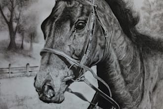 teach you basic to advanced charcoal drawing step by step