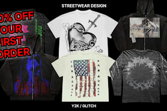 design custom underground grunge and streetwear graphics