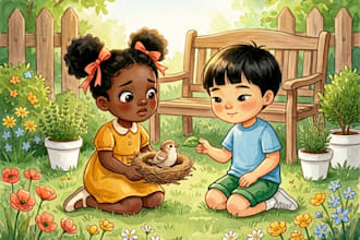 illustrate diverse social emotional learning book for kids