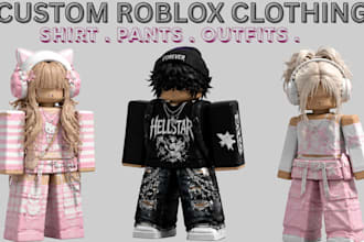 design custom roblox clothing shirt pants avatar outfit and ugc