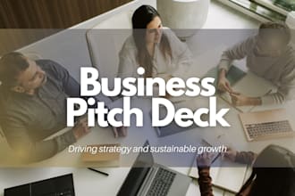 design pitch deck for marketing firm and service businesses