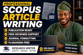 write scopus research article, journal paper, and publication ready manuscript