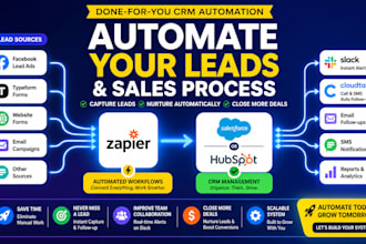 salesforce slack hubspot cloudtalk typeform facebook lead ads zapier automation