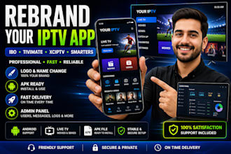 rebrand iptv app apk ibo player tivimate xciptv smarters pro