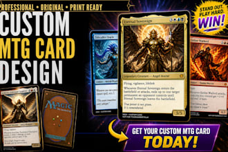 design custom mtg cards tabletop tcg, ccg card designs for commander