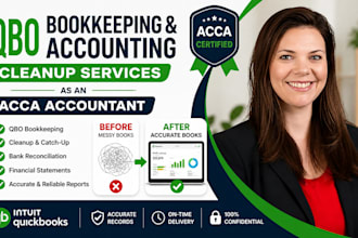 provide qbo bookkeeping, accounting and cleanup services as acca accountant
