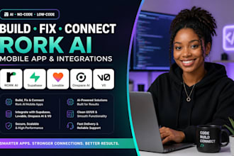 build fix connect rork ai mobile app to supabase, lovable, onspace ai, v0 app
