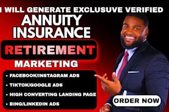 annuity insurance leads, retirement facebook ads, annuity insurance google ads