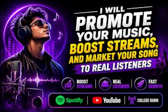 promote your music on spotify and college radio stations