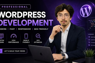 do wordpress web development elementor website designs