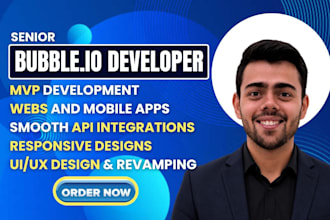 build bubble io saas mvp app bubble website developer, bubble saas mvp developer