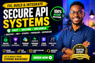 secure API integration with oauth2 jwt stripe firebase, supabase auth