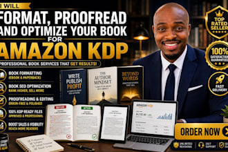format, proofread, and optimize your book for amazon KDP SEO success