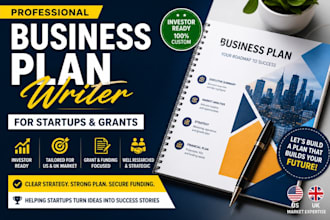 be your professional business plan writer for startups and grants