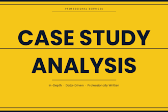 do case study, business research, management reports, summary