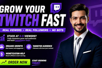 promote your twitch stream and grow real twitch viewers and followers