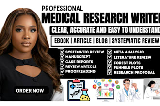 do medical manuscript writing, systematic review, meta analysis and case report