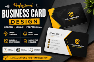 design professional modern business card