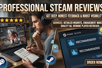review your steam store page and make suggestions