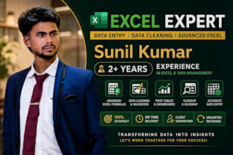 create excel formulas, vlookup, and advanced spreadsheet functions for you