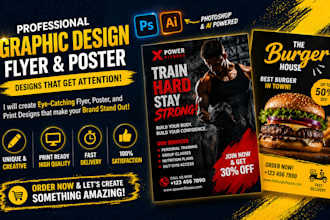 design professional movie poster, gaming poster, business flyer and event banner