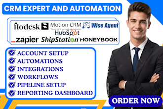 setup flodesk honeybook wiseagent motion shipstation hubspot zapier integration